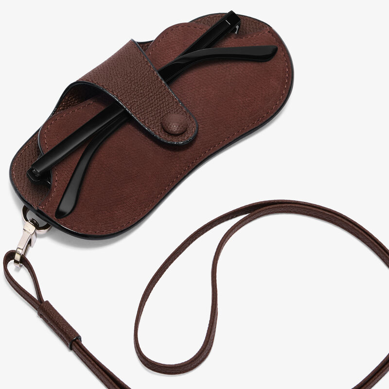 Glasses Case Senso With Lanyard -  - Vitello Millepunte Nabuk - Valextra - 2