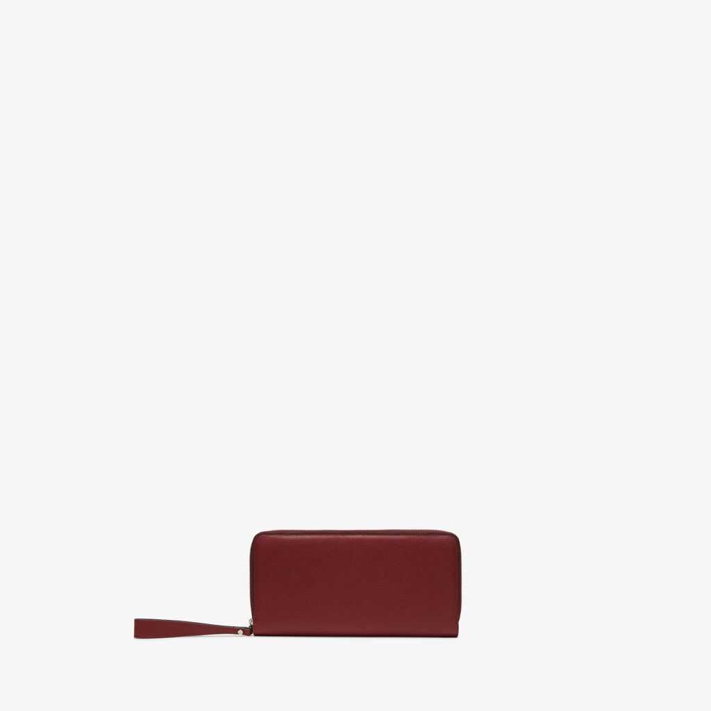 Zipped Wallet All In One - Marasca Red - Vitello VS - Valextra - 1