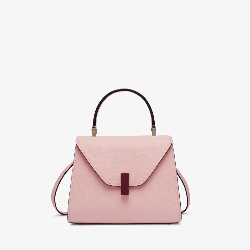 Iside Quarzo Top Handle Mini Bag - Peony Pink/Fuchsia Pink - Millepunte calf leather - Valextra - 1