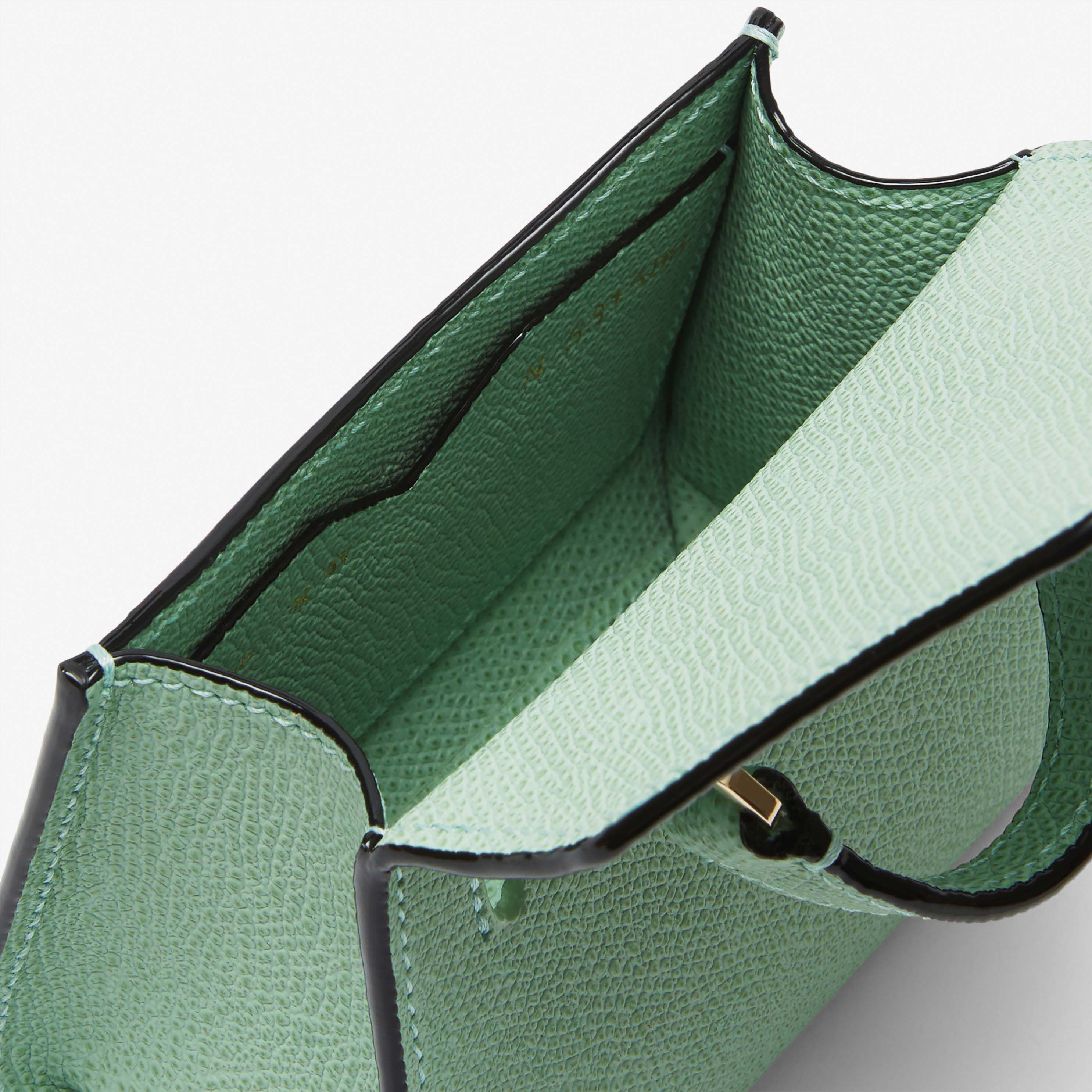 Water Green Leather belt bag with slim strap Valextra Iside