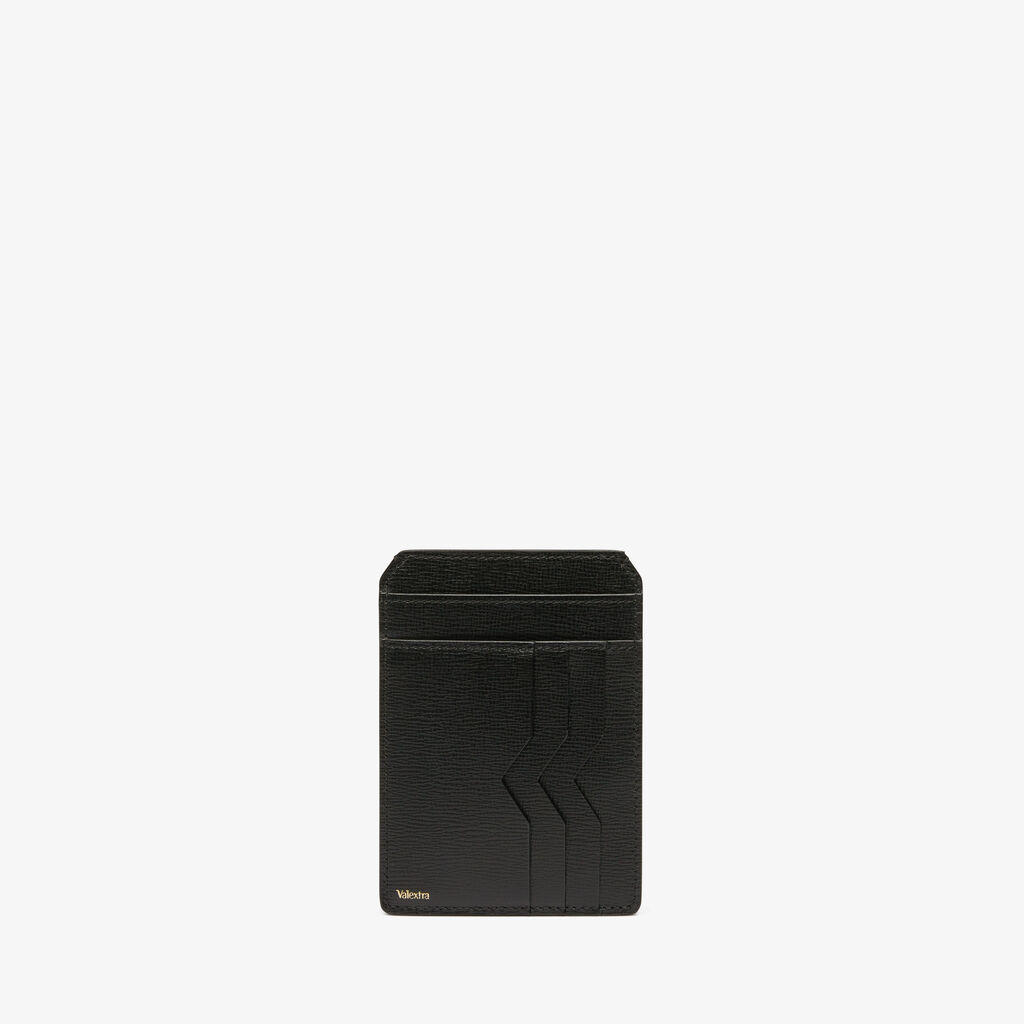 Card Case and Document Holder - Black - Cuoio VL - Valextra - 1
