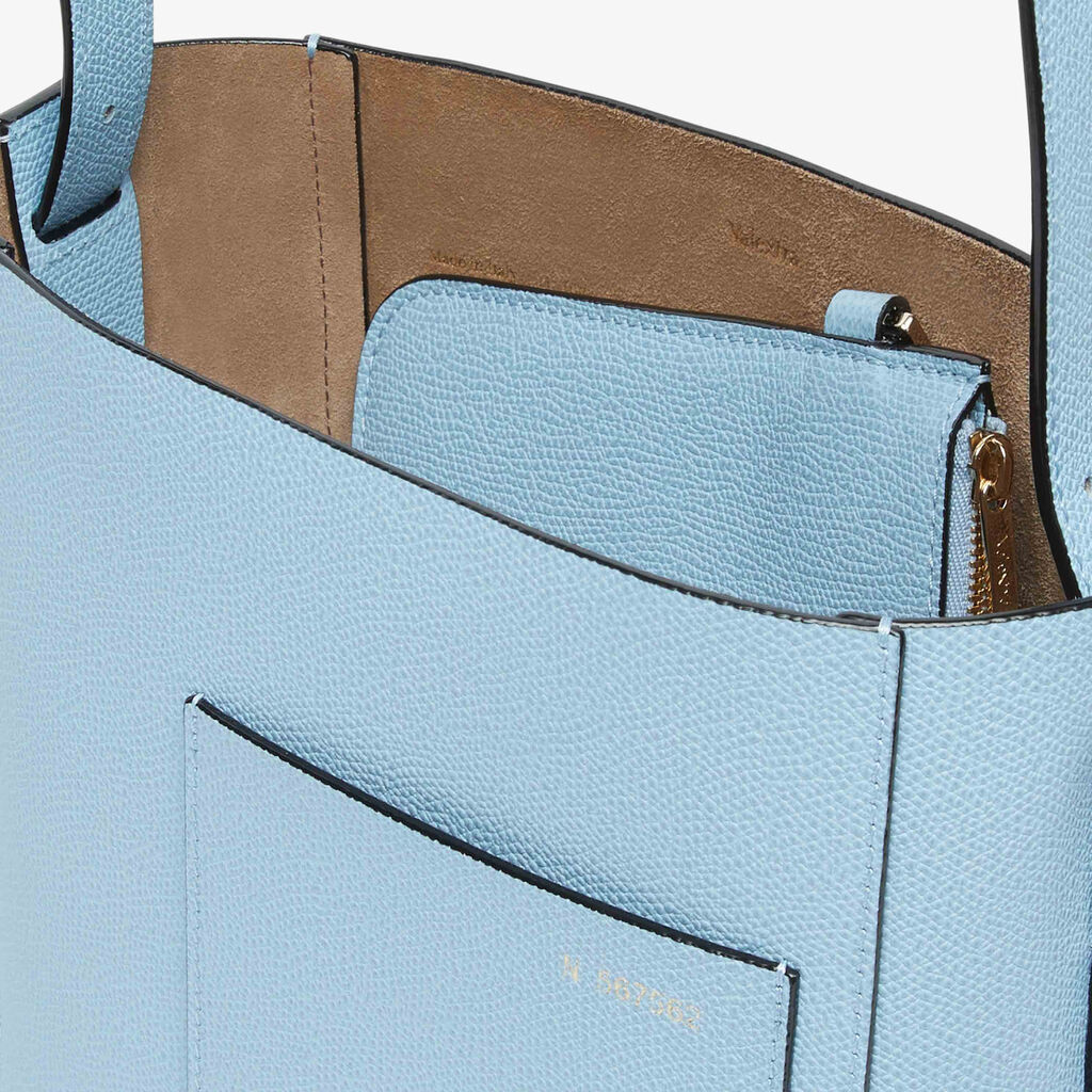 Borsa a Secchiello Soft Mini - Blu Ceruleo - Vitello VS - Valextra - 5