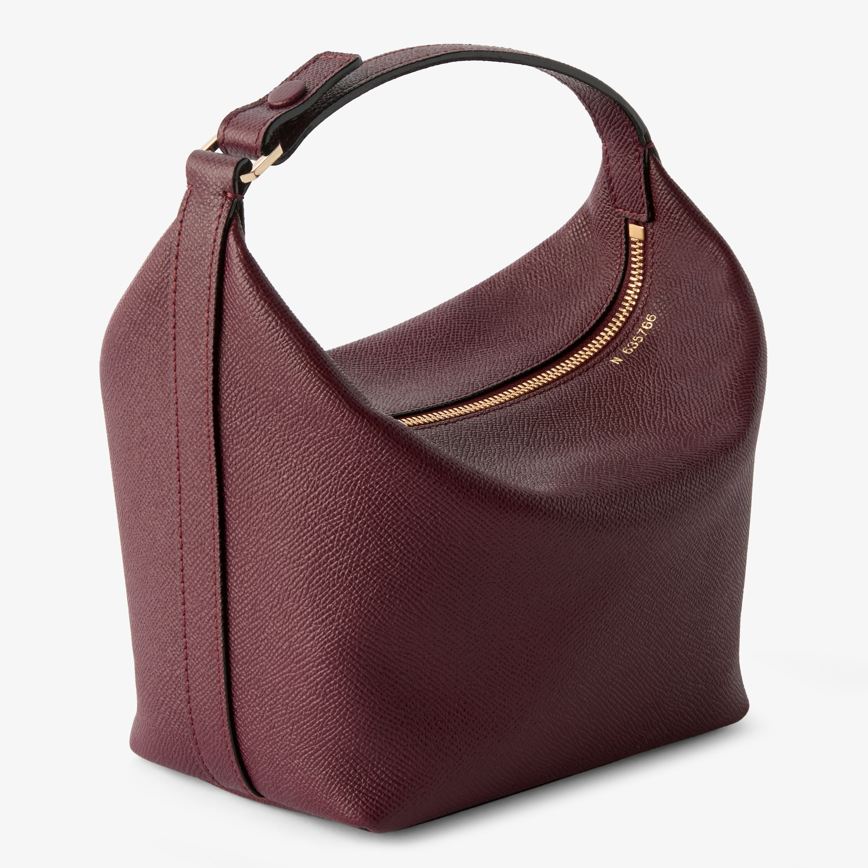 Red Grained Leather Luxury Mochi Top Handle Mini Bag | Valextra