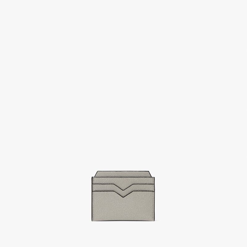 4CC Card Case - Ash Grey - Millepunte calf leather - Valextra - 4