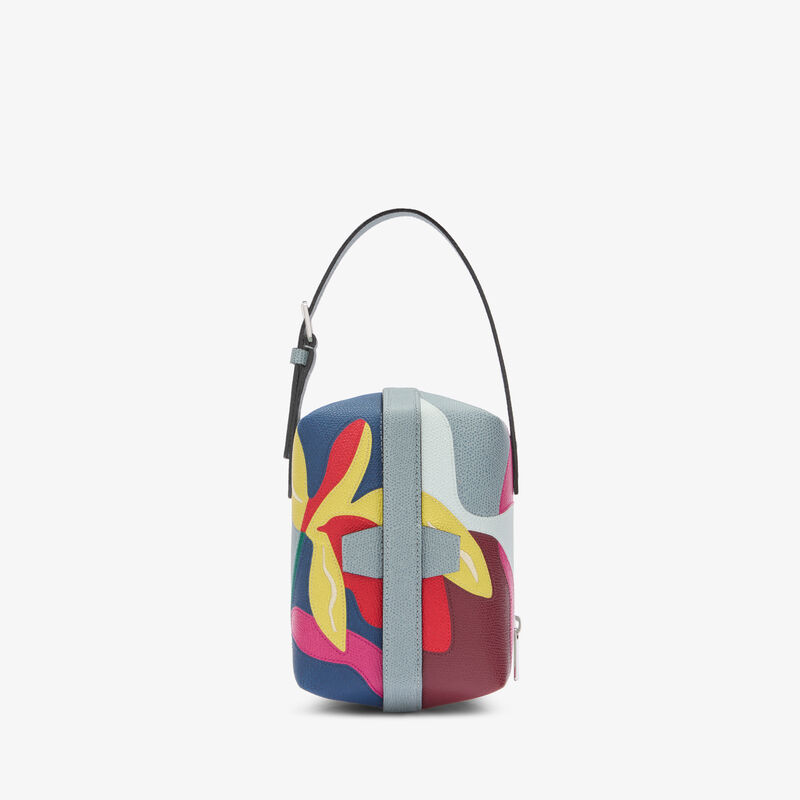 Tric Trac Lily Bag -  - Vitello VS-Intarsio+Ricamo Giglio - Valextra - 3
