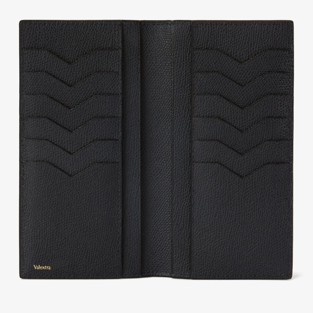 Vertical Wallet 12Cc - Night Blue - Vitello VS - Valextra - 4