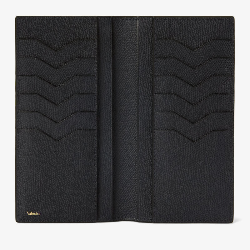 Vertical Wallet 12Cc - Night Blue - Millepunte calf leather - Valextra - 4