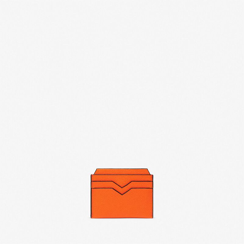 4CC Card Case - Lobster Red - Millepunte calf leather - Valextra - 4