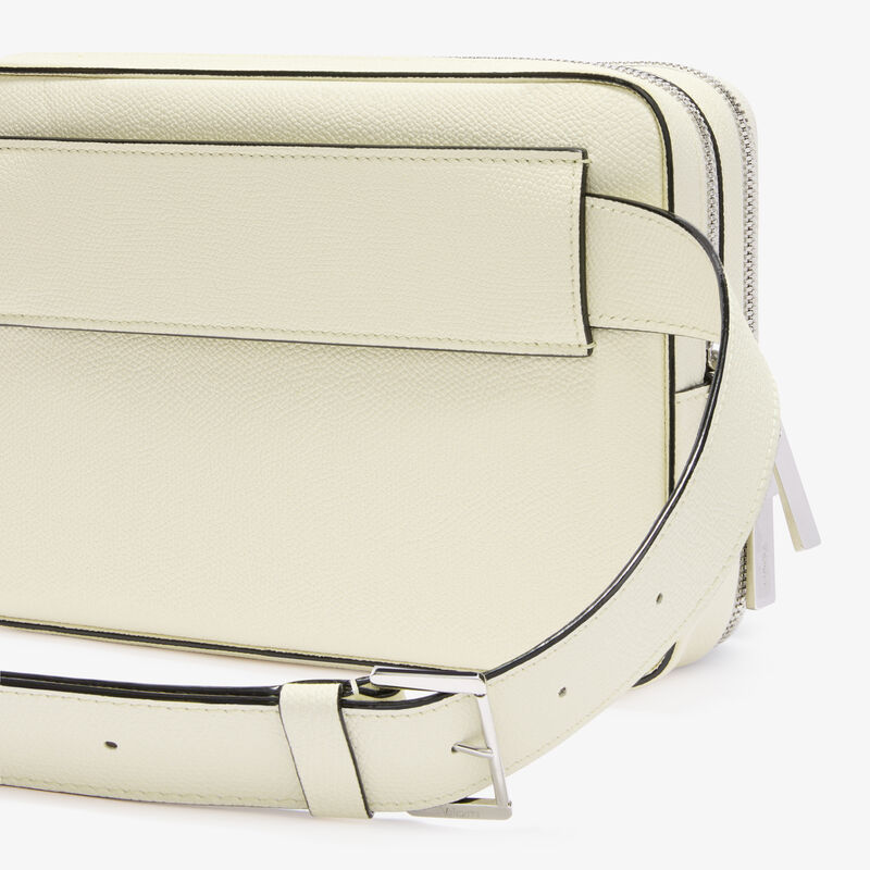 V-Line Bum Bag - Pergamena White - Millepunte calf leather - Valextra - 2