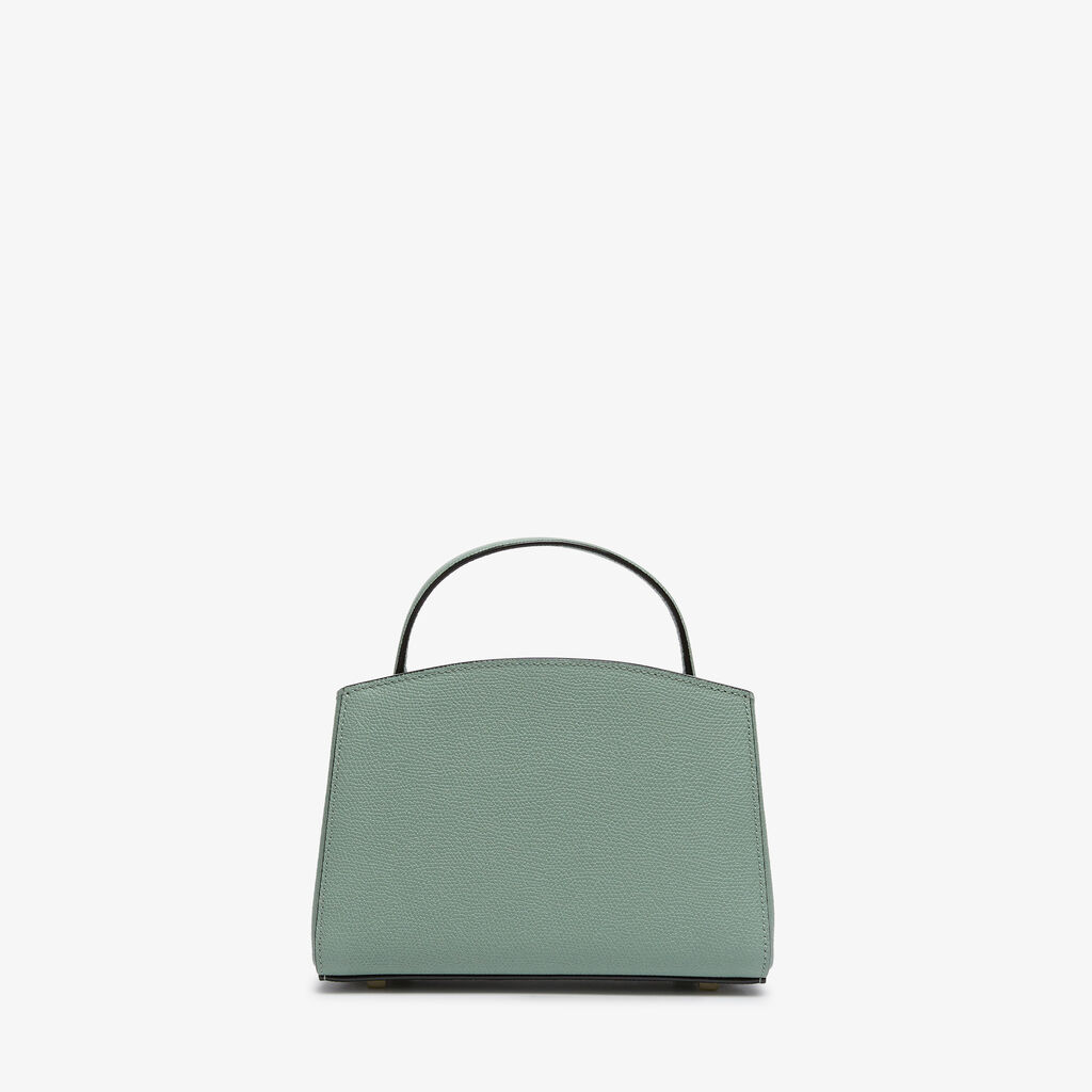 Brera Crossbody Micro Bag - Eucalyptus Green - Vitello VS - Valextra - 6