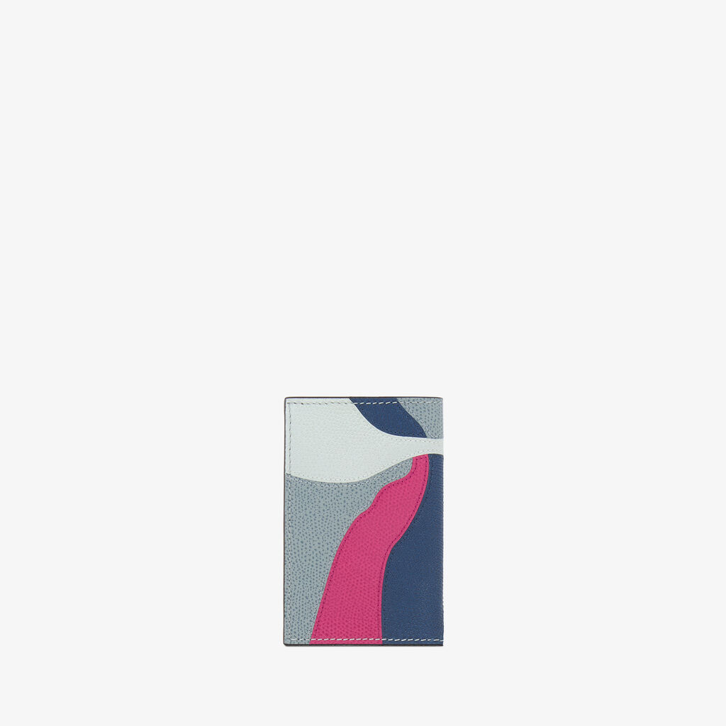 Lily Card Case Onda -  - Vitello VS-Intarsio+Ricamo Giglio - Valextra - 4