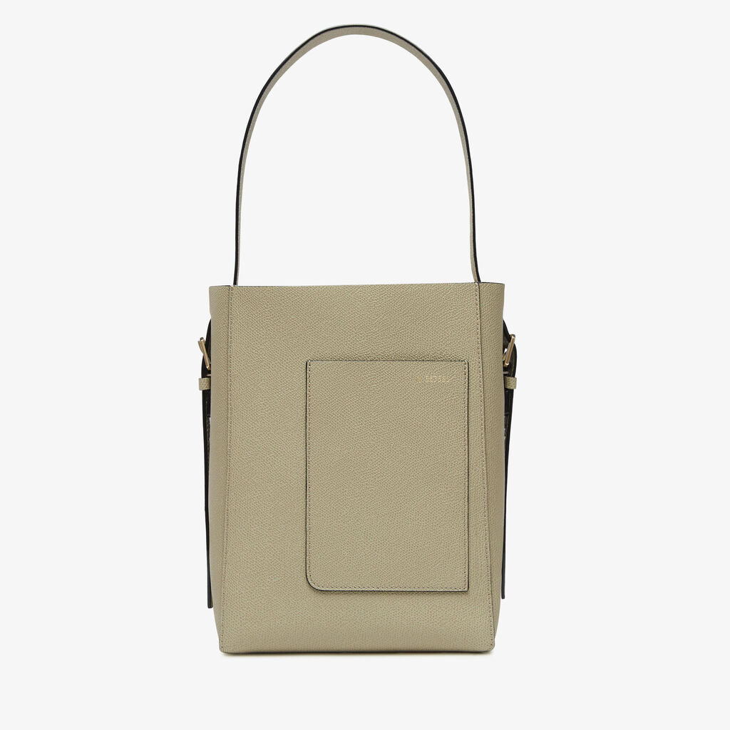 Soft Bucket Mini Bag - Tundra Green - Vitello VS - Valextra - 1