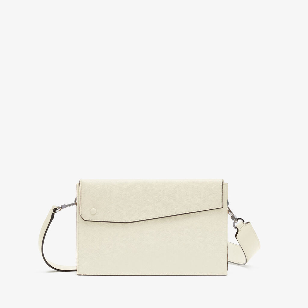 Pocket Crossbody Bag - Pergamena White - Vitello VS - Valextra - 7