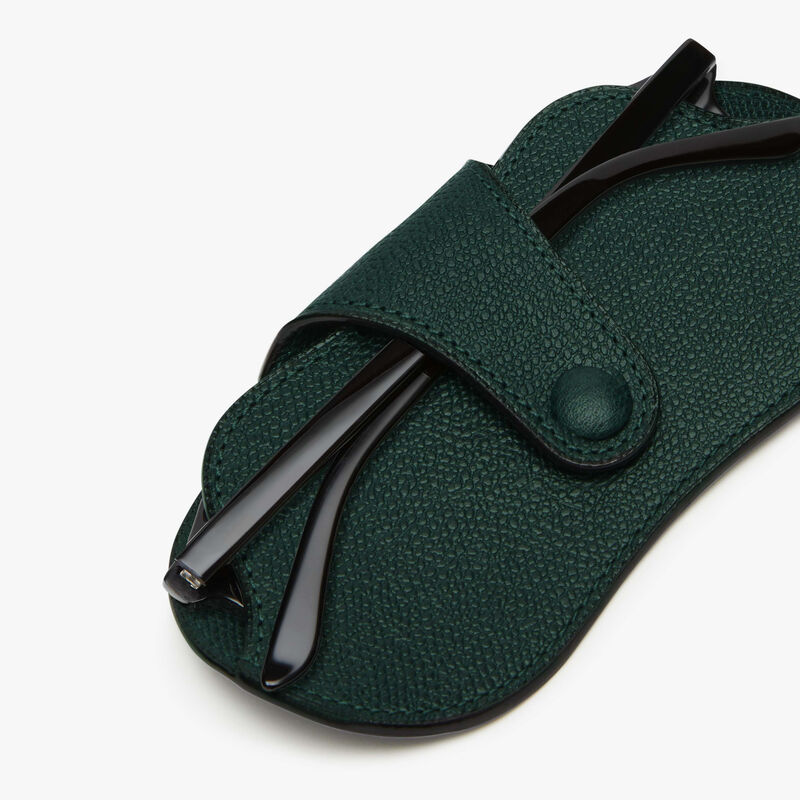 Glasses Case - Valextra Green - Millepunte calf leather - Valextra - 2