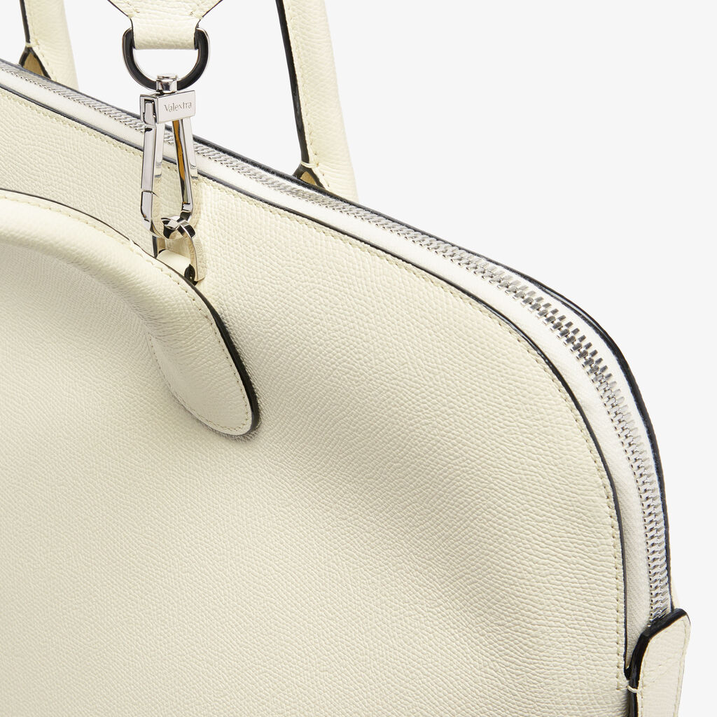 MyLogo Bowling Bag - Pergamena White - Vitello VS - Valextra - 4
