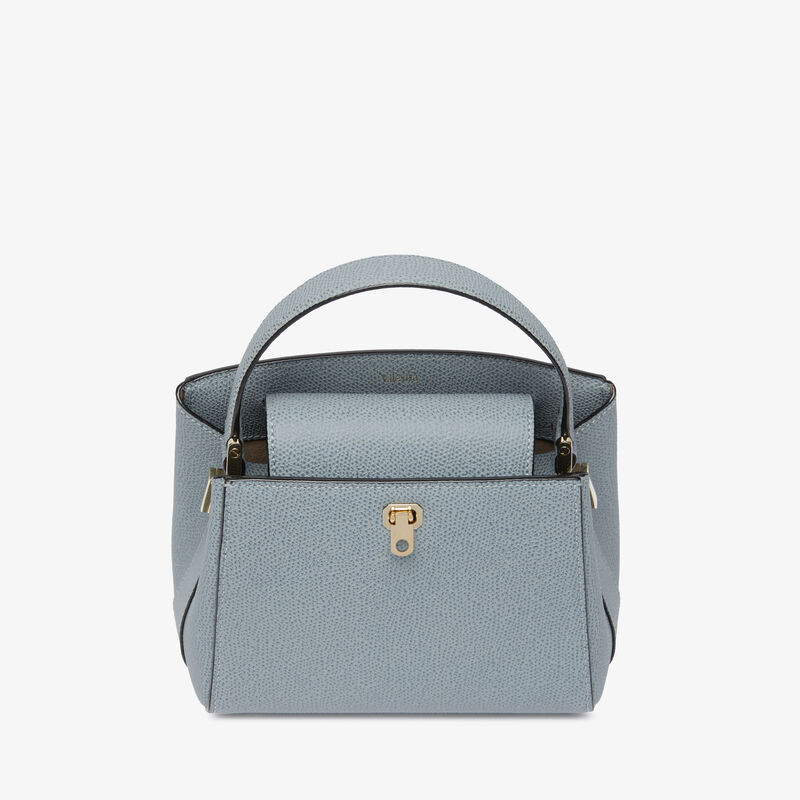 Brera crossbody micro bag - Niagara Blue - Millepunte calf leather - Valextra - 6