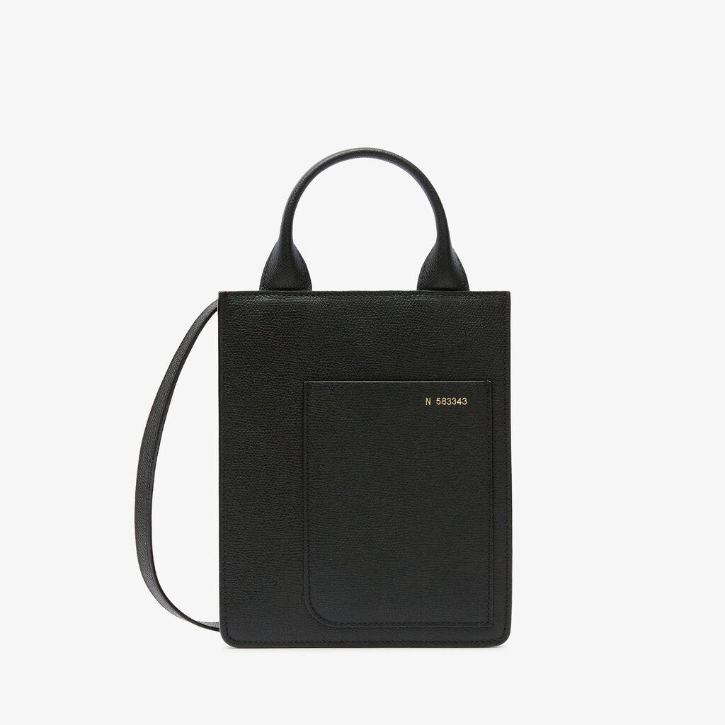 Boxy Crossbody Micro Bag - Black - Vitello VS - Valextra - 1