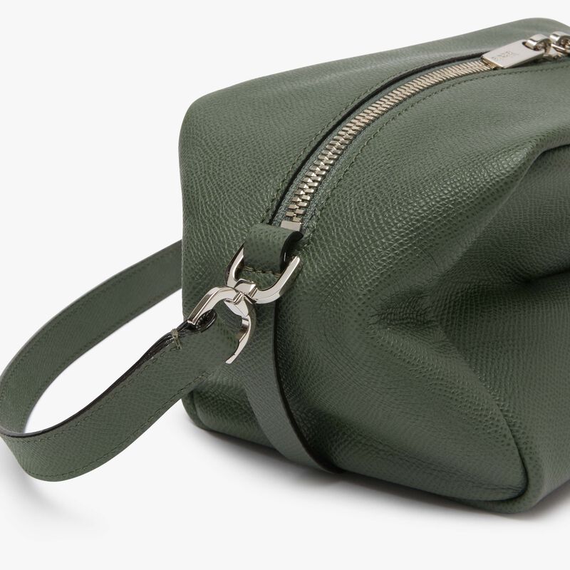 Origami Crossbody Medium Bag - Musk Green - Millepunte Soft calf leather - Valextra - 5
