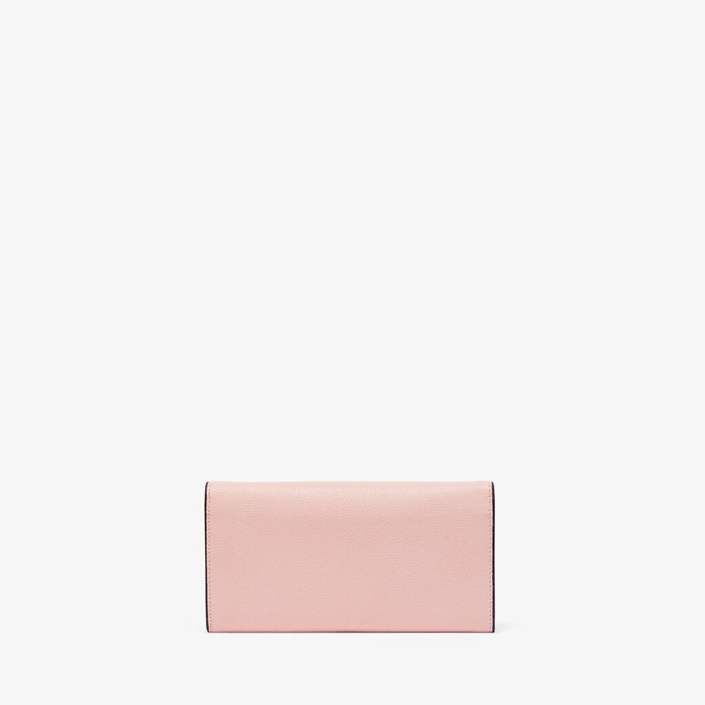 Iside continental purse with chain - Peony Pink - Vitello VS - Valextra - 5
