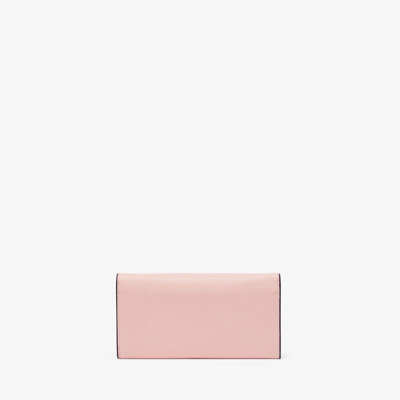 Iside continental purse with chain - Peony Pink - Millepunte calf leather - Valextra - 5
