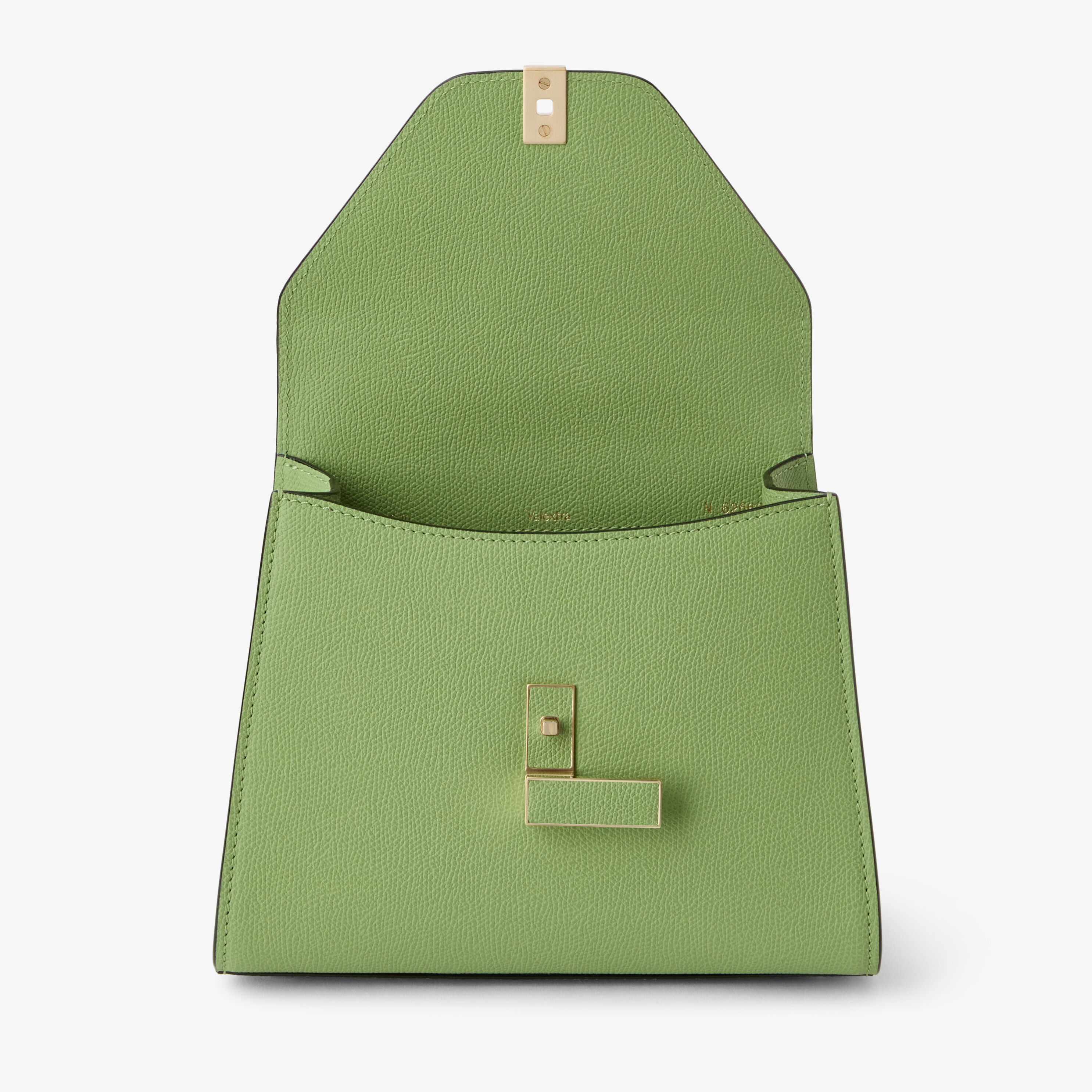 Women's Green Luxury Leather Top Handle Mini Bag | Valextra Iside