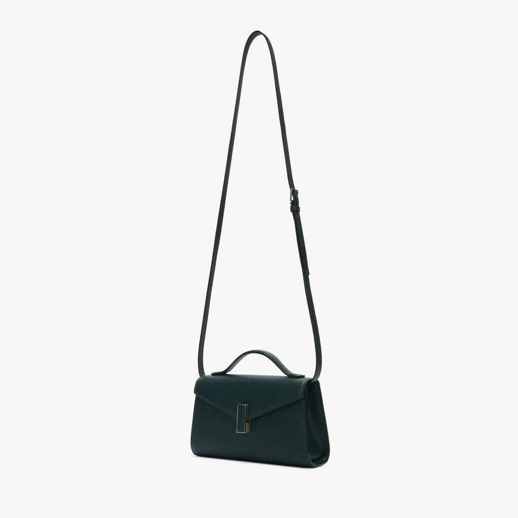Iside T&igrave;n Top Handle Bag - Valextra Green - Millepunte calf leather - Valextra - 7