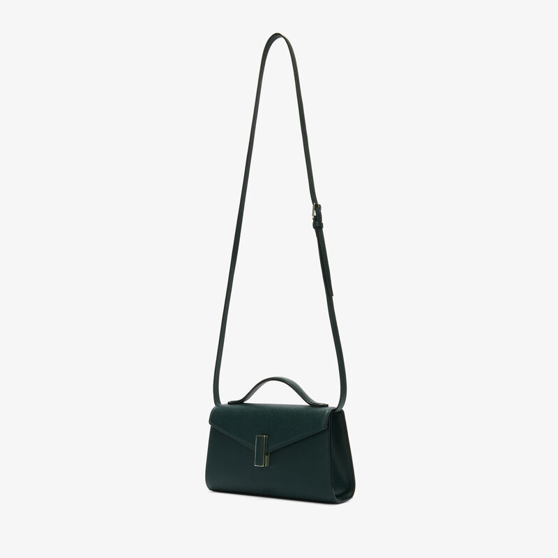 Iside T&igrave;n Top Handle Bag - Valextra Green - Millepunte calf leather - Valextra - 7