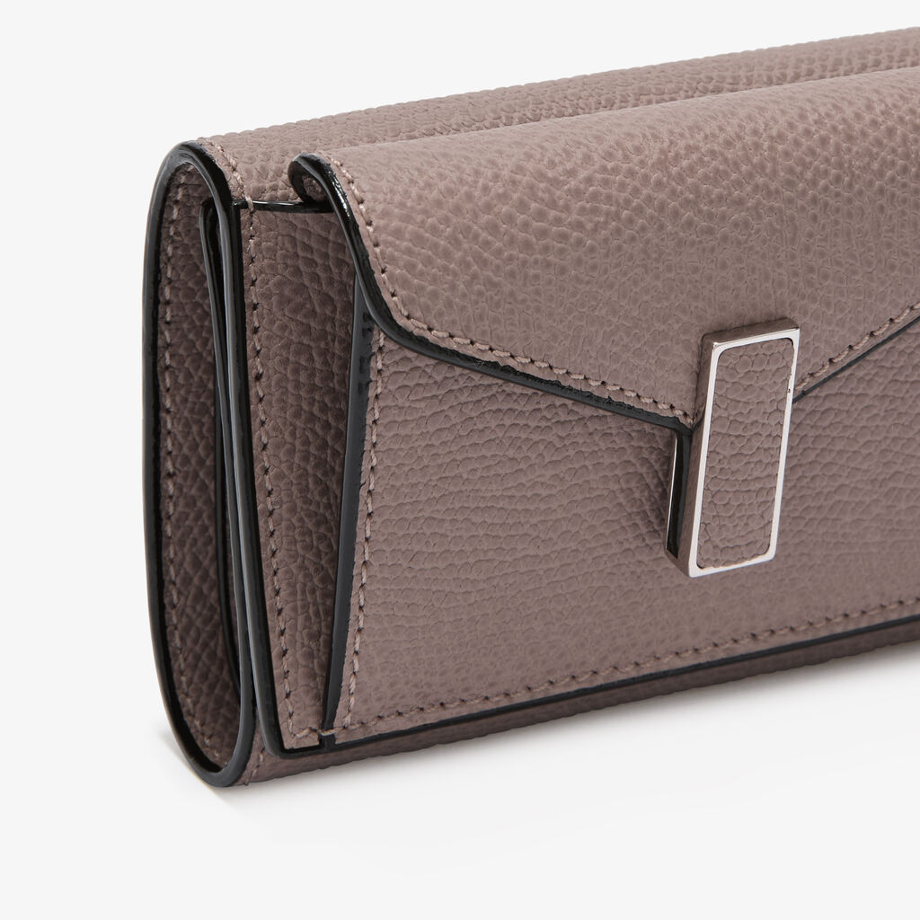 Iside Compact Wallet With Coin Holder -  - Vitello VS - Valextra - 2