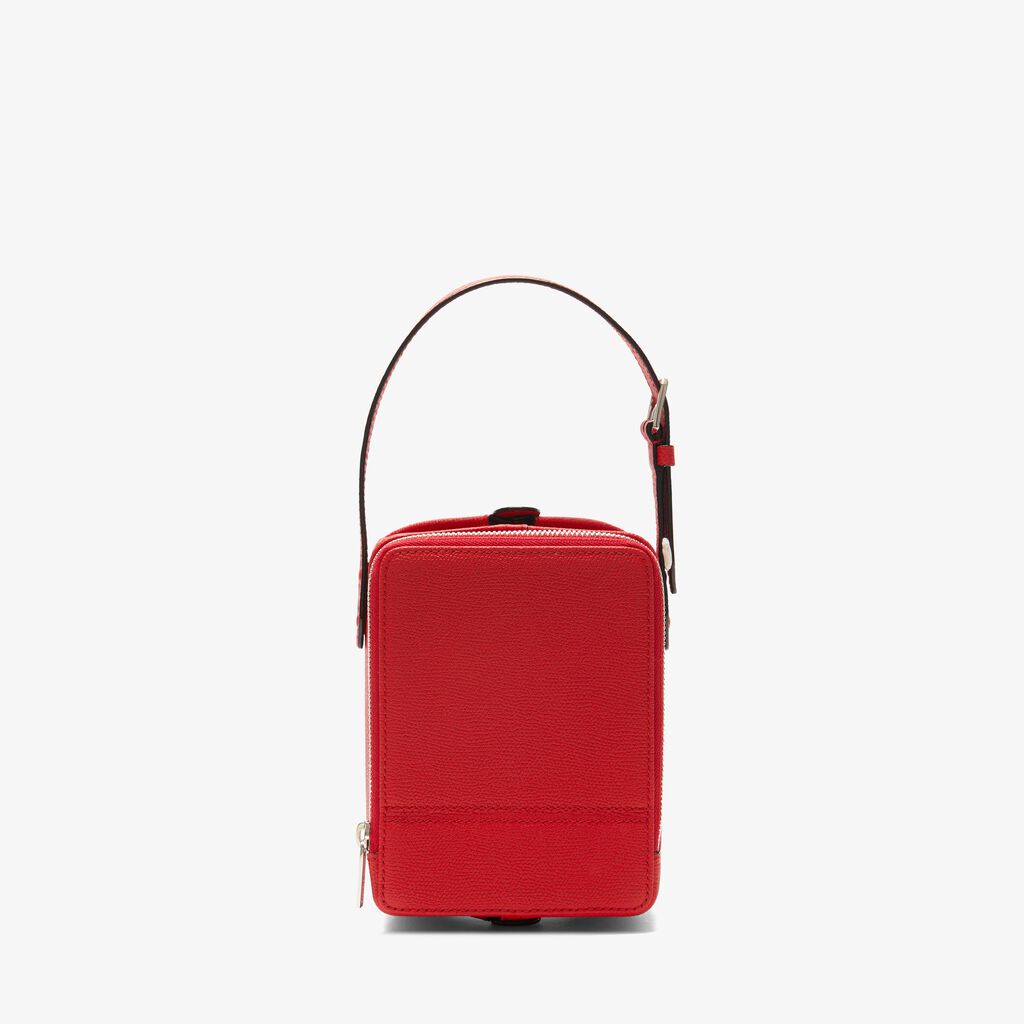 Borsa Tric Trac - Rosso Love - Vitello VS - Valextra - 7