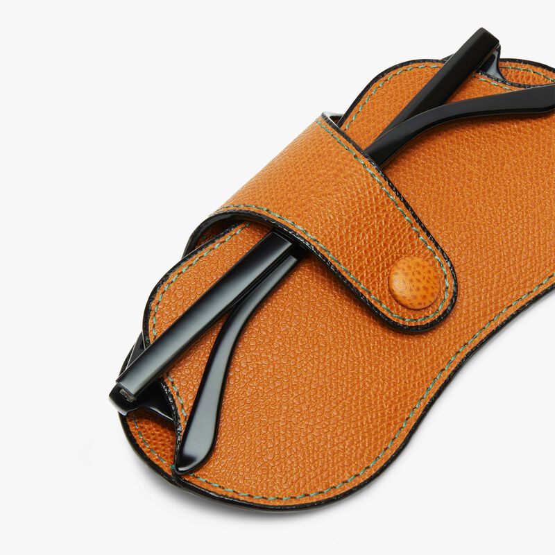 Glasses Case - Havana Brown - Millepunte calf leather - Valextra - 2