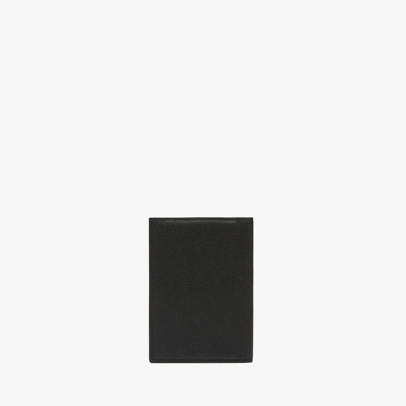 Passport Holder 3CC - Black - Millepunte calf leather - Valextra - 4