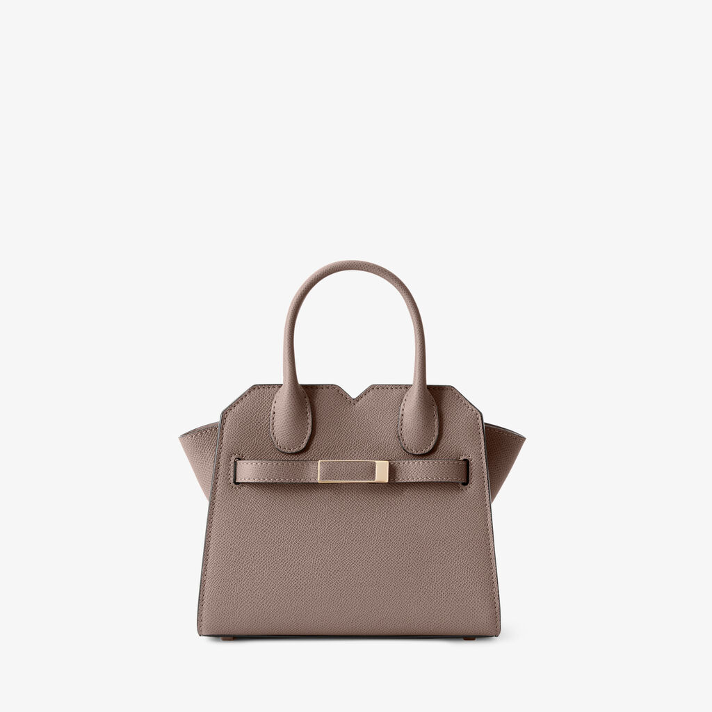 Milano Crossbody Micro Bag - Sahara Brown - Millepunte Soft calf leather - Valextra - 1