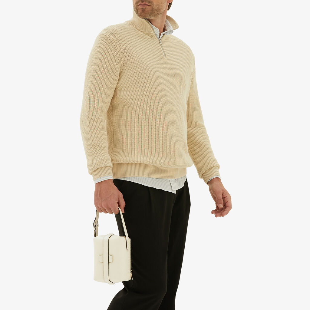 Tric Trac Bag - Pergamena White - Vitello VS - Valextra - 2
