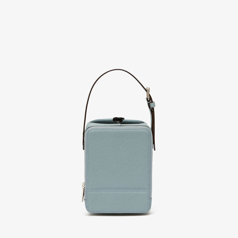 Tric Trac Bag - Smokey Blue - Millepunte calf leather - Valextra - 7