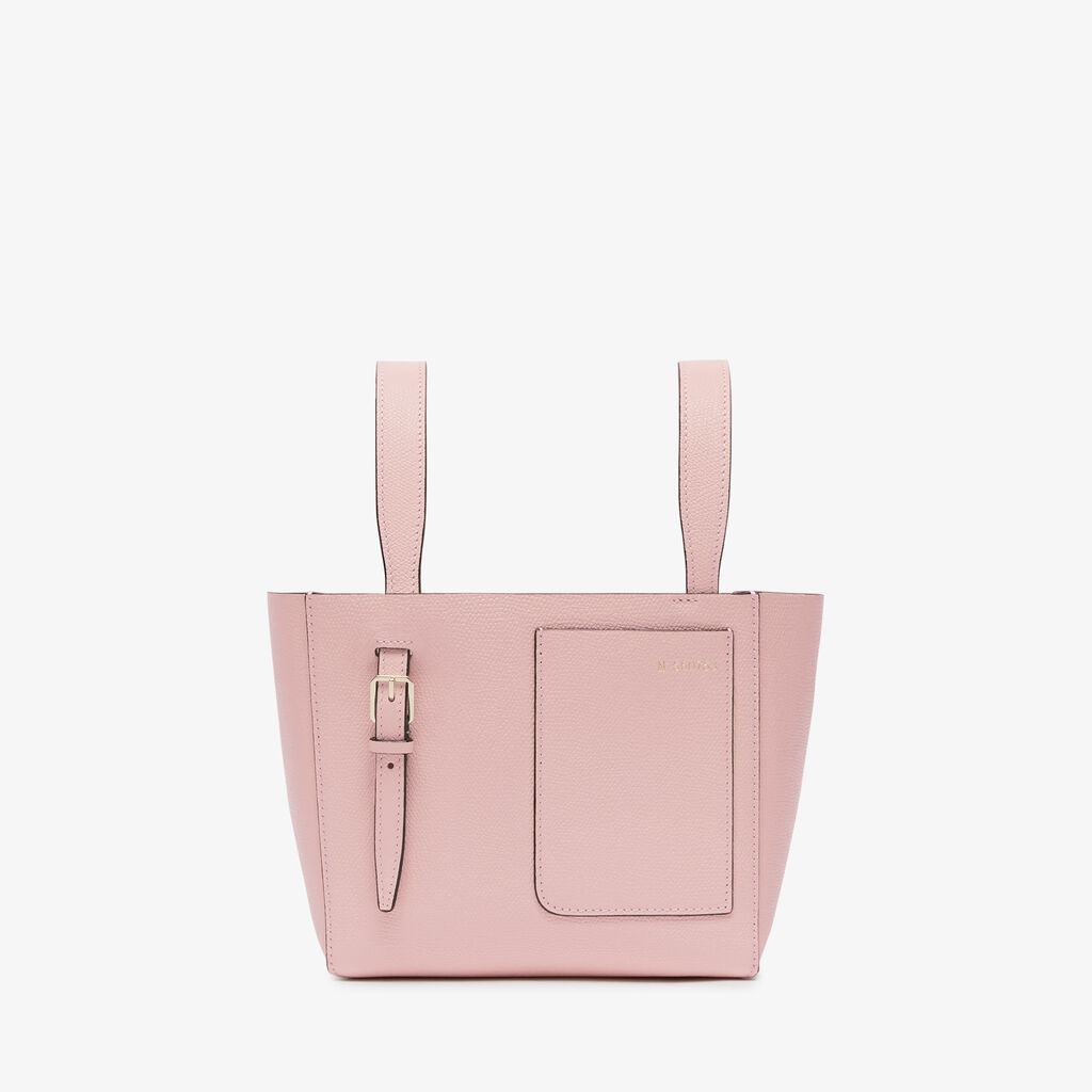 Borsa a Secchiello Soft Micro - Rosa Peonia - Vitello VS - Valextra - 1