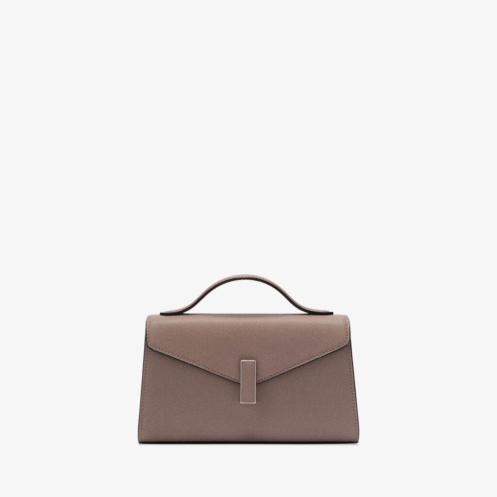 Iside T&igrave;n Top Handle Bag - Sahara Brown - Millepunte calf leather - Valextra - 4