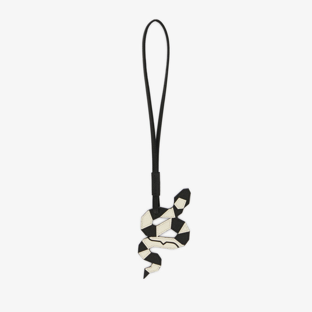 Snake Charm - Pergamena White/Black - Vitello VS - Valextra - 1