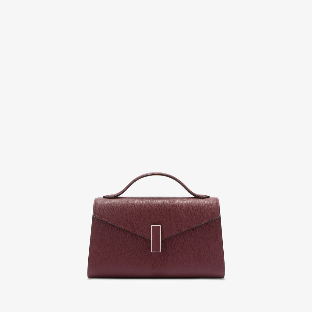 Iside T&igrave;n Top Handle Bag - Claret Red - Millepunte calf leather - Valextra - 2