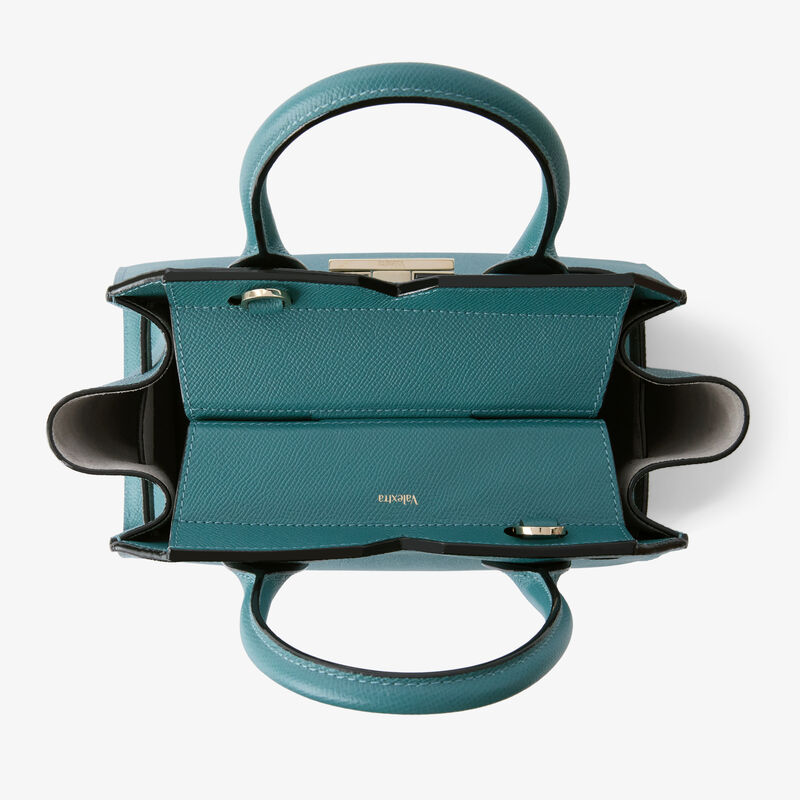 Milano Two Handles Mini Bag - Bottle Green - Millepunte Soft calf leather - Valextra - 8