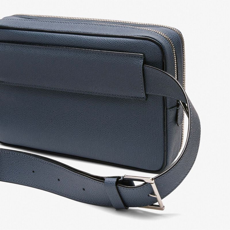 Bum Bag - Avio Blue - Millepunte calf leather - Valextra - 4