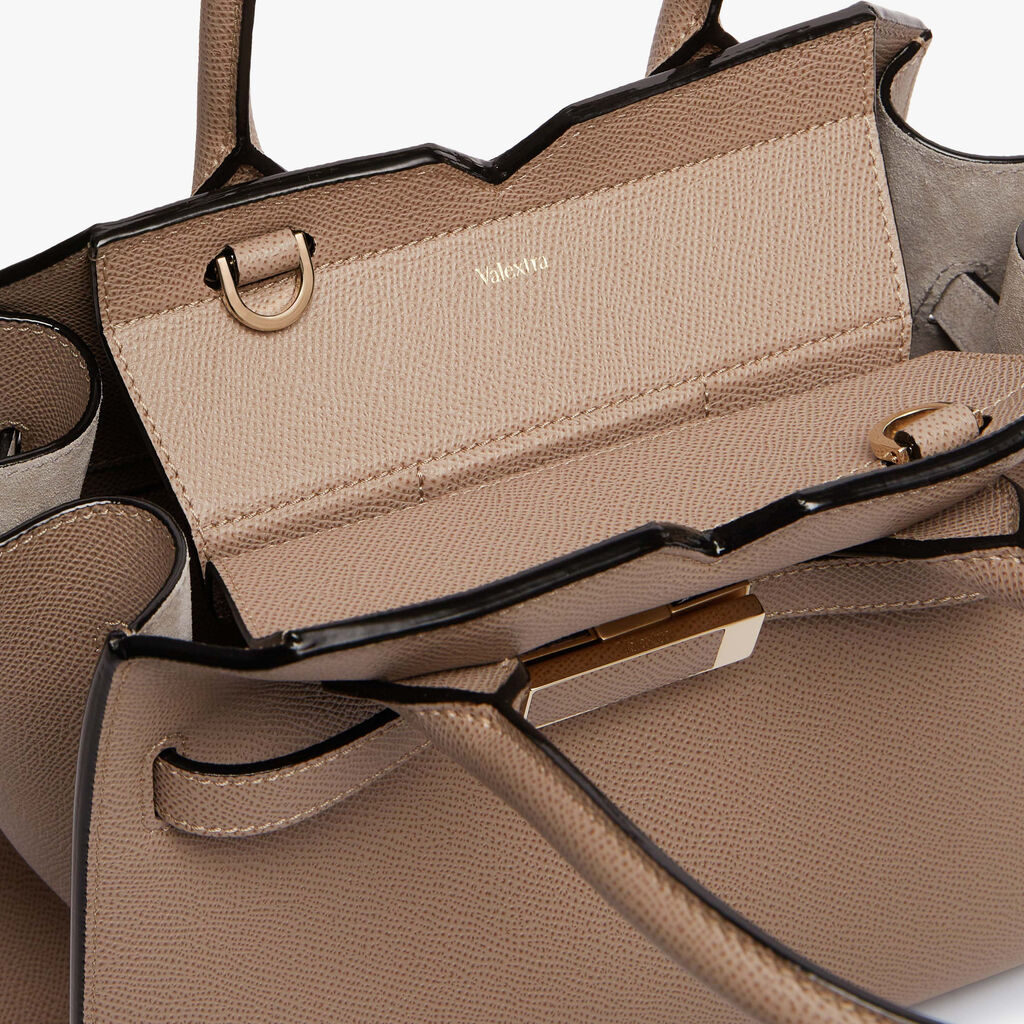 Milano Two Handles Mini Bag - - Vitello Millepunte Soft - Valextra - 3