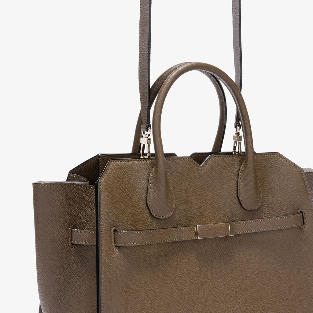 Milano Two Handles Medium Bag -  - Millepunte Soft calf leather - Valextra - 3