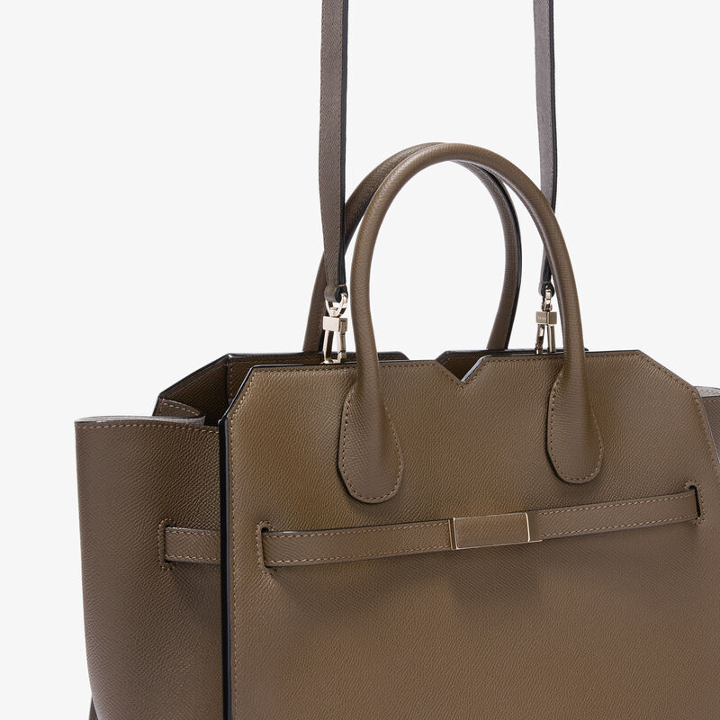 Milano Two Handles Medium Bag -  - Millepunte Soft calf leather - Valextra - 3