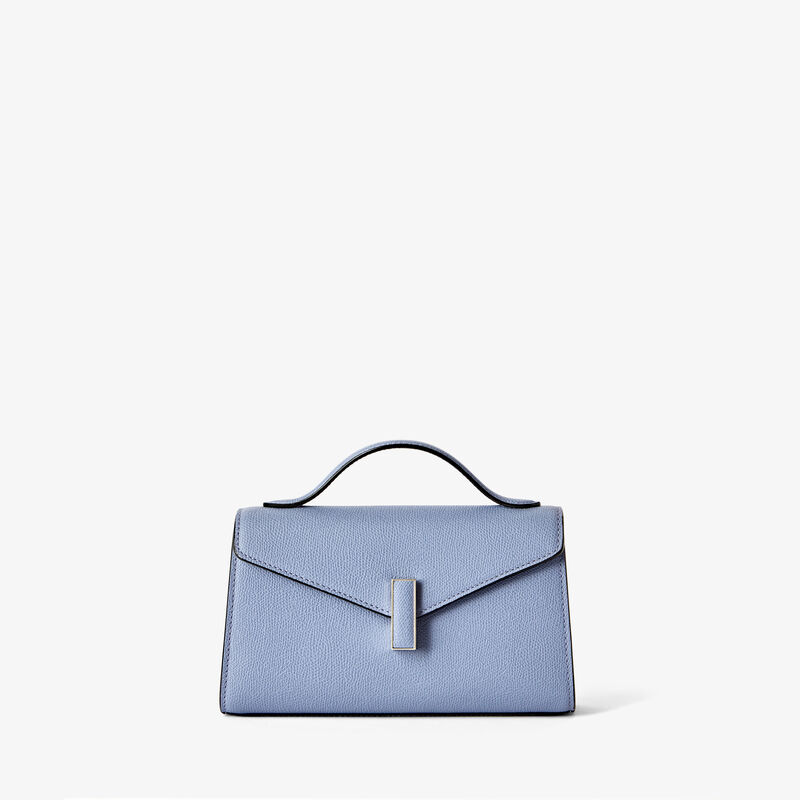 Iside T&igrave;n Top Handle Bag - Hydrangea Blue - Millepunte calf leather - Valextra - 2