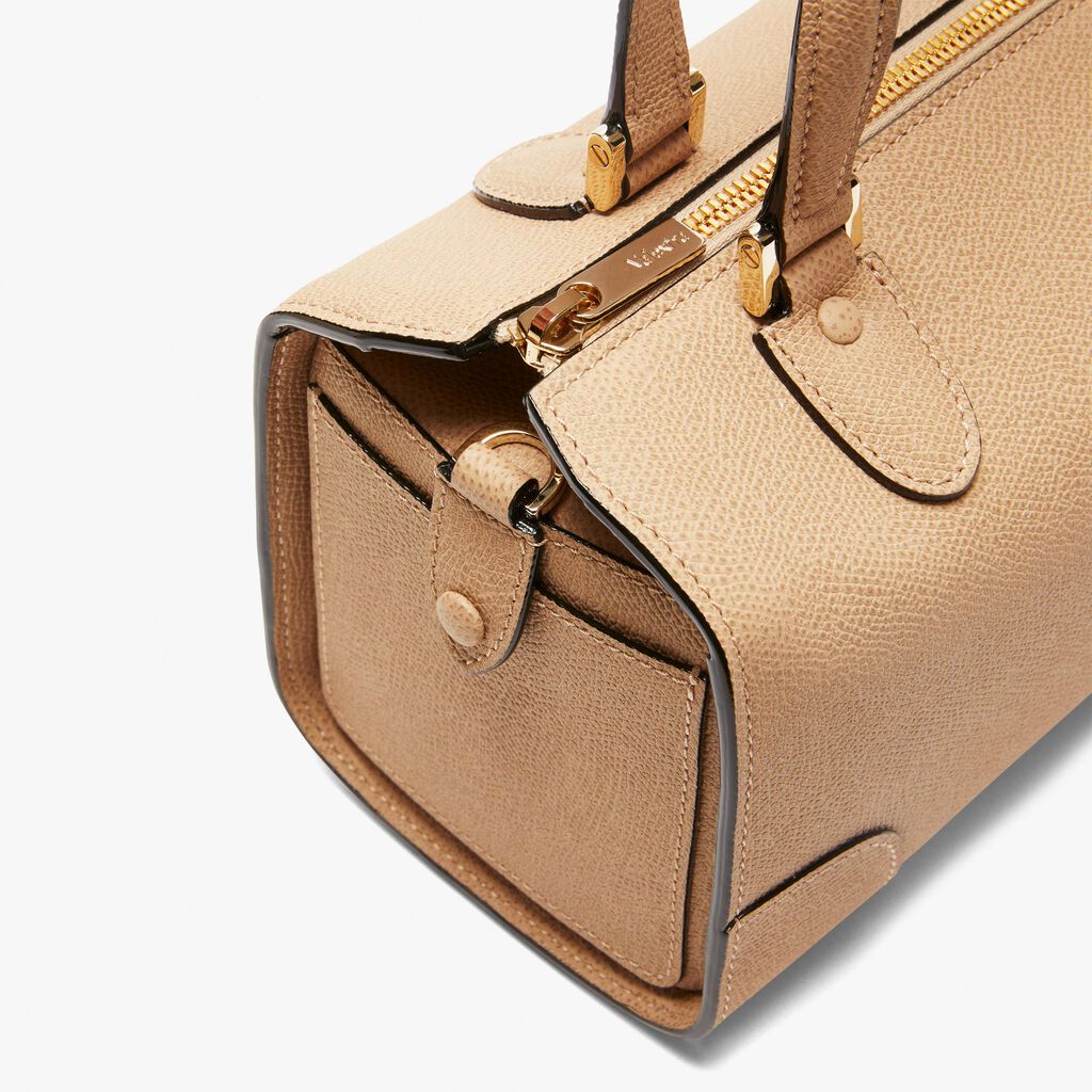 Babila Boston Mini Bag - Cashmere Beige - Vitello VS - Valextra - 4