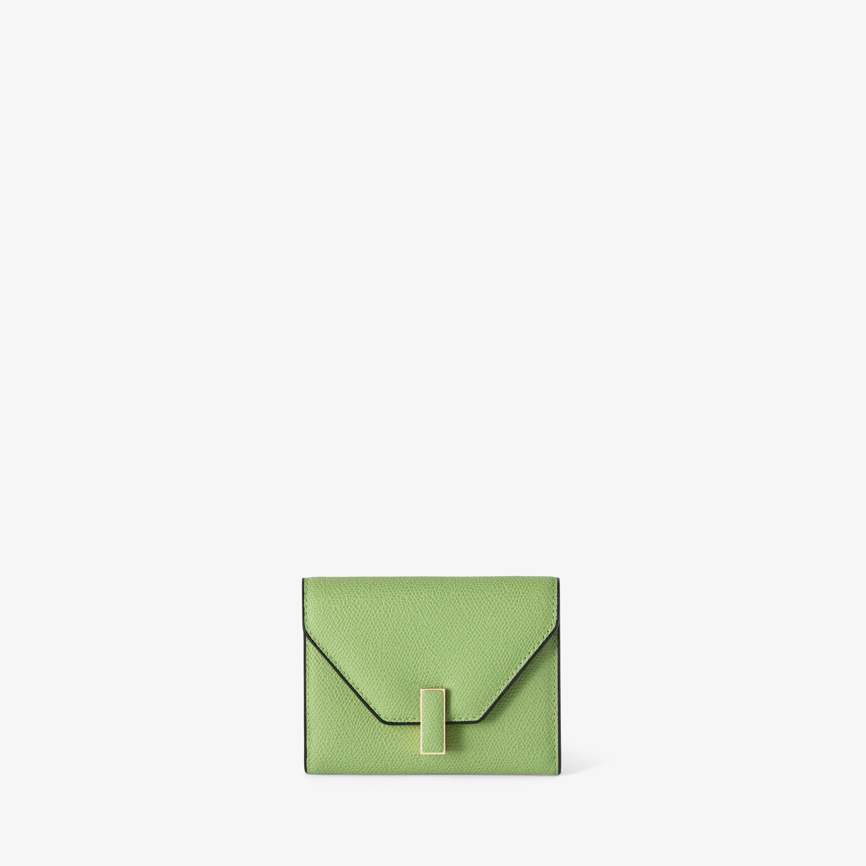 Luxury Leather Green Designer Wallets | Valextra