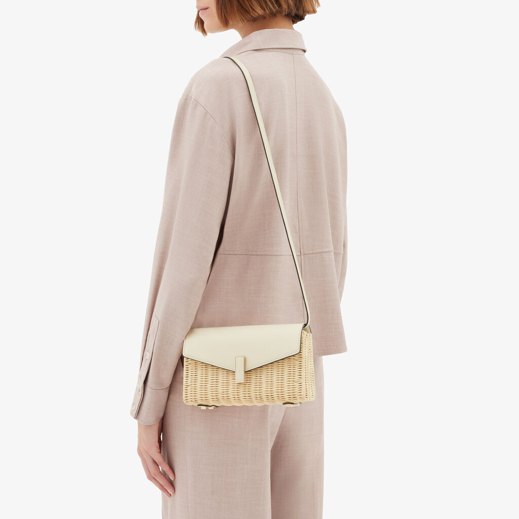 Iside Wicker Clutch - - Midollino/Vitello VS - Valextra - 2