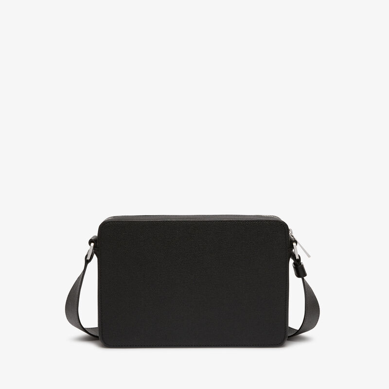 V-Line Reporter Bag - Black - Millepunte calf leather - Valextra - 6