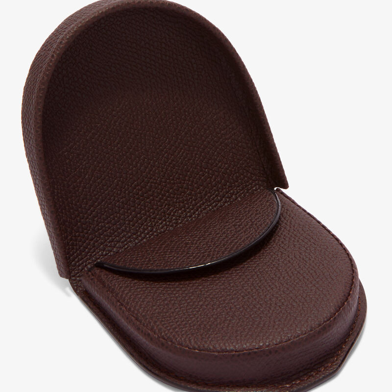 Tallone Coin Purse - Coffee Brown - Millepunte calf leather - Valextra - 2