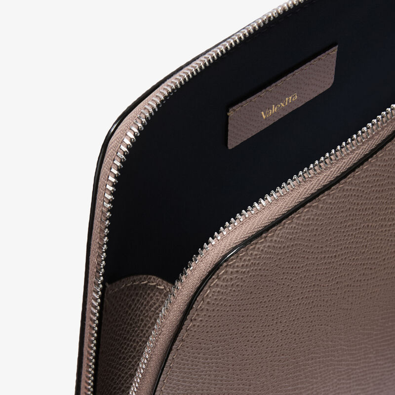 Cosmetic Medium Case - Sahara Brown - Millepunte Soft calf leather - Valextra - 3